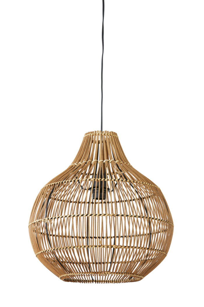 Hanglamp Pacino - Rotan Donkerbruin - Ã˜40x41,5cm