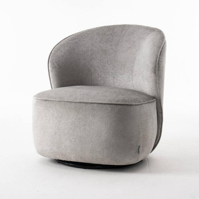 Sammy Draaifauteuil Stof Loris #08 Grey - Afbeelding 2