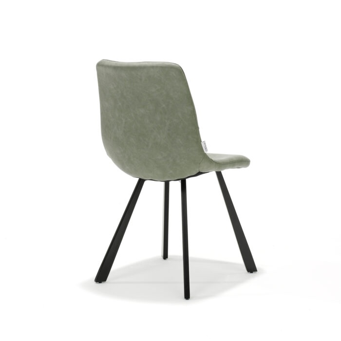 Stoel Bari  Zwart Stof Vintage Groen - Afbeelding 2