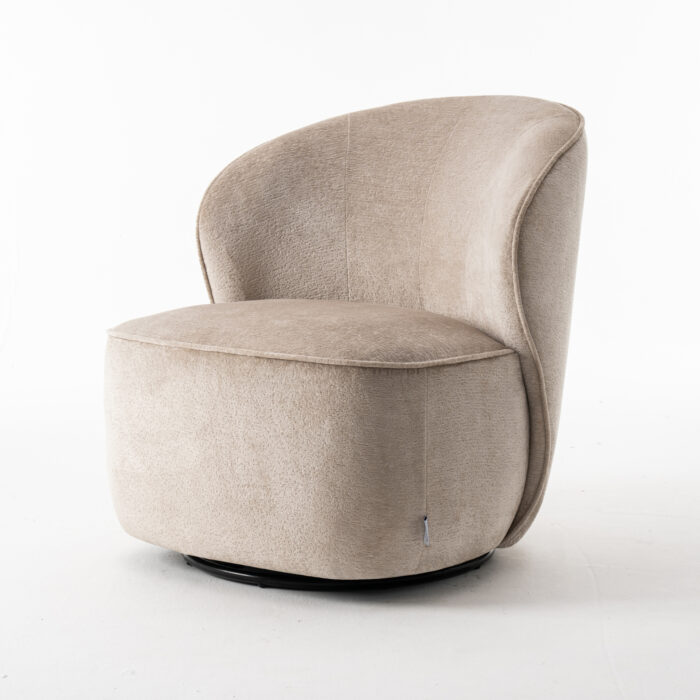 Sammy Draaifauteuil Stof Loris #05 Beige - Afbeelding 3