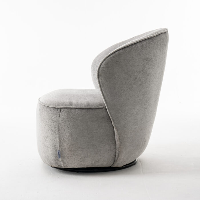 Sammy Draaifauteuil Stof Loris #08 Grey - Afbeelding 3