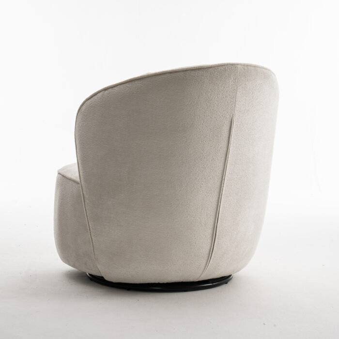 Sammy Draaifauteuil Stof Loris #01 Cream - Afbeelding 4