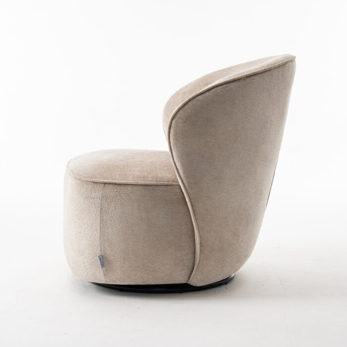 Sammy Draaifauteuil Stof Loris #05 Beige - Afbeelding 4