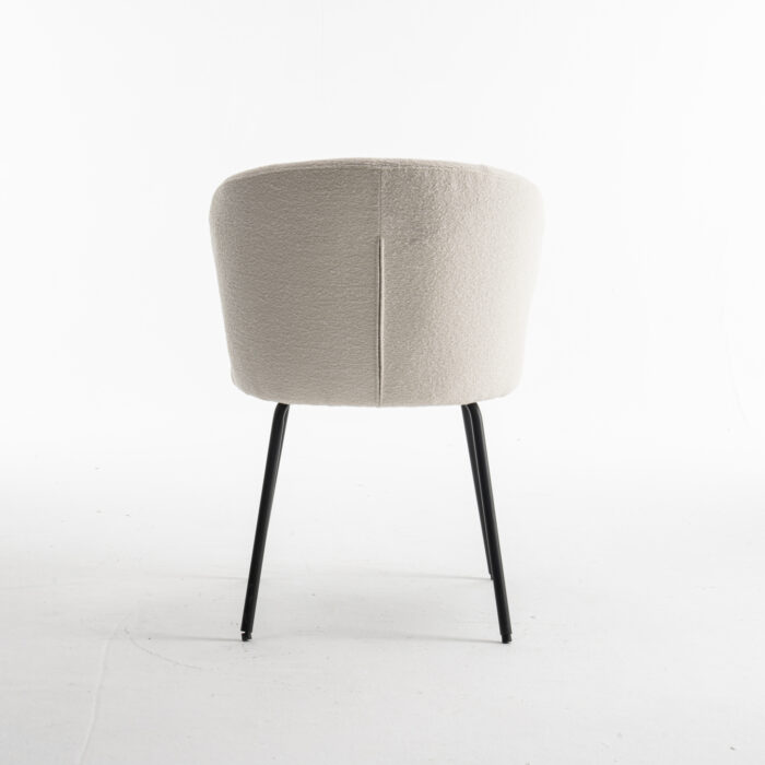 Corsica stoel Stof Teddy Ivory - Afbeelding 5