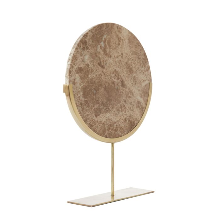 Ornament op voet 35x10x51,5 cm MORENO marmer bruin - Afbeelding 7