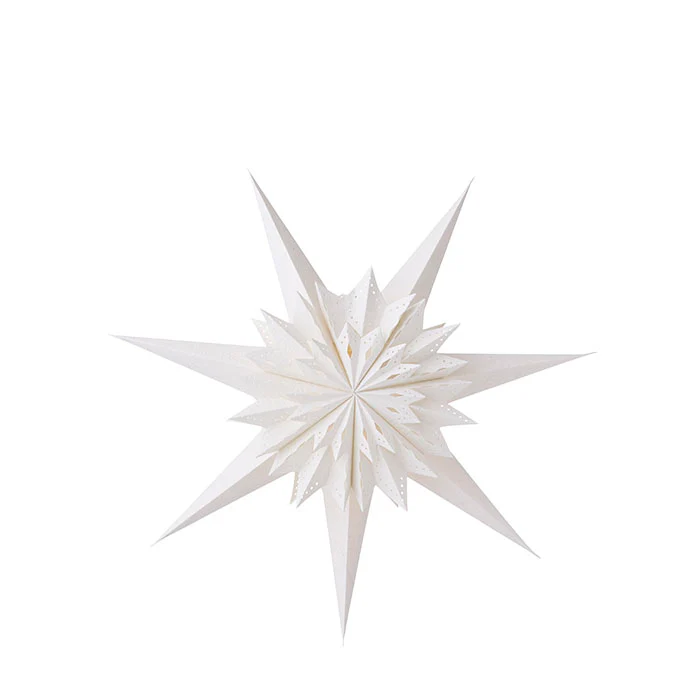 Papier ster 50cm wit