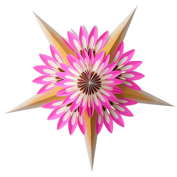 Papier ster 70cm Fucsia